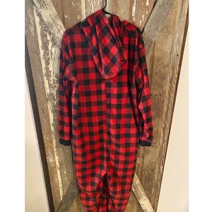 Buffalo plaid onesie
